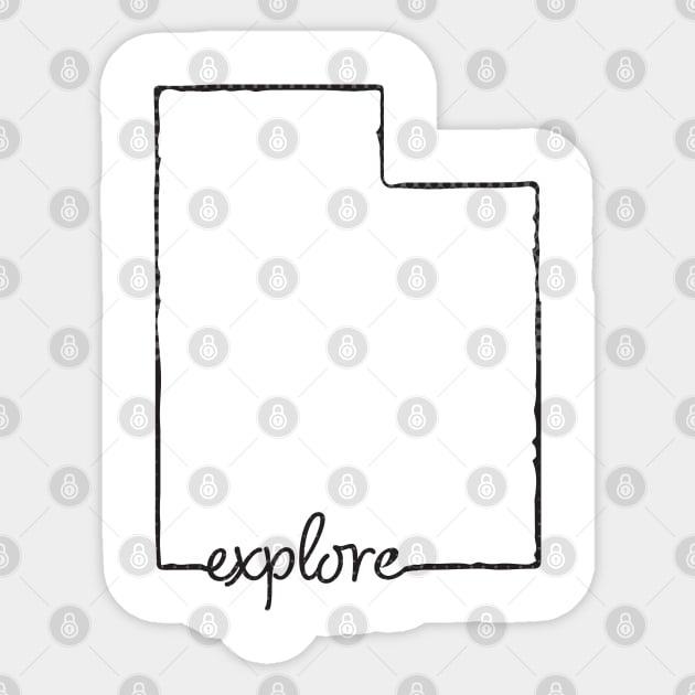 Explore Utah Sticker by Nataliatcha23